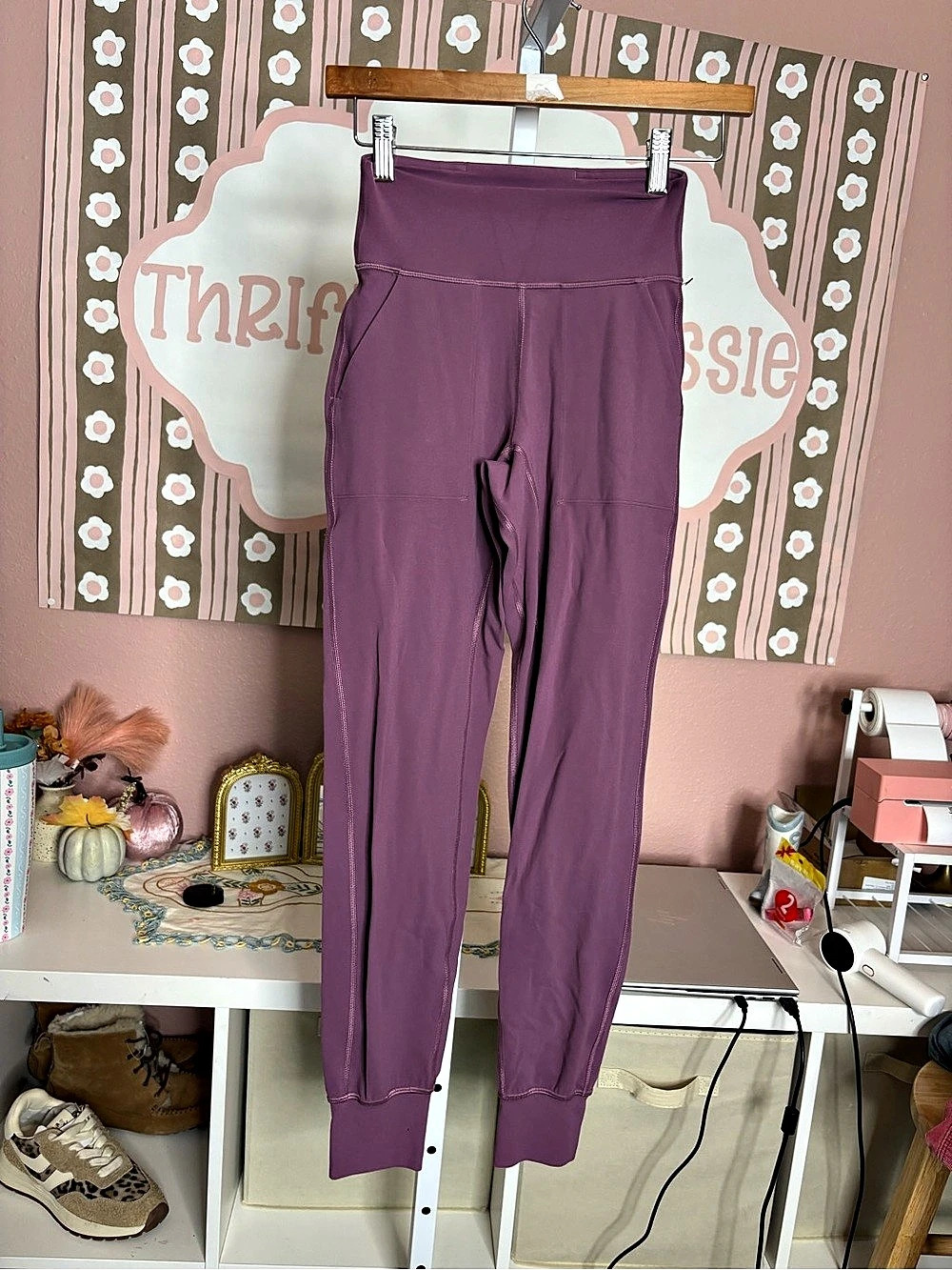 Lululemon Align High-Rise Jogger Purple Leggings Size 2